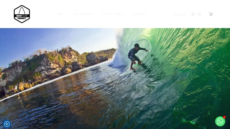 Preview of the official West Surf Project website