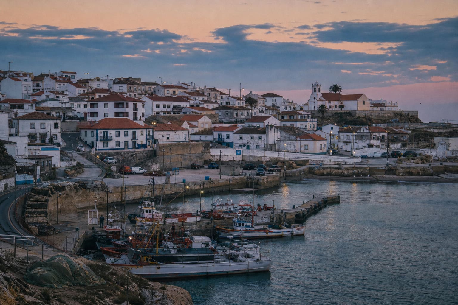 A Portuguese coastal fishing town on the Silver Coast